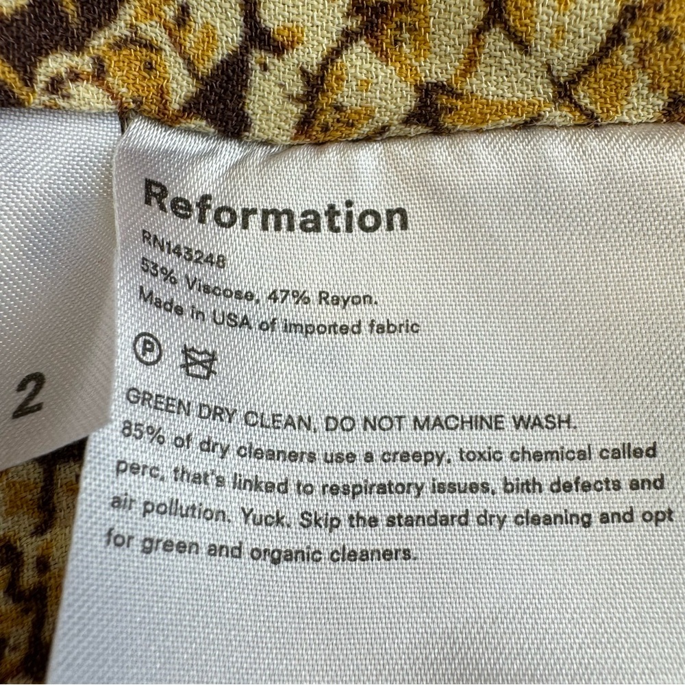 NWOT Reformation Ali Boa Crop Top Snake Print Size 2 - Picture 10 of 13